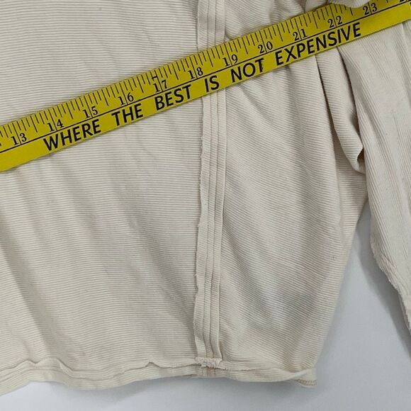 WE THE FREE Women’s Long Sleeve Cowl Neck Top M Cream Soft Knit Free People Boho - Picture 5 of 9